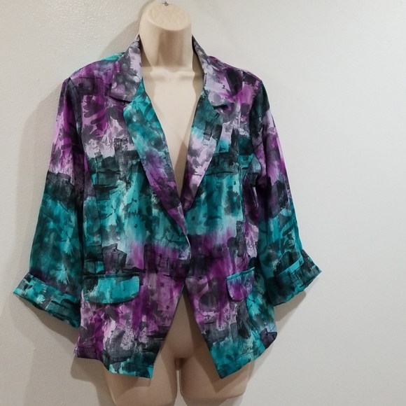 Hp🕺💃Pretty Rebellious women's multi color blazer - Picture 3 of 8